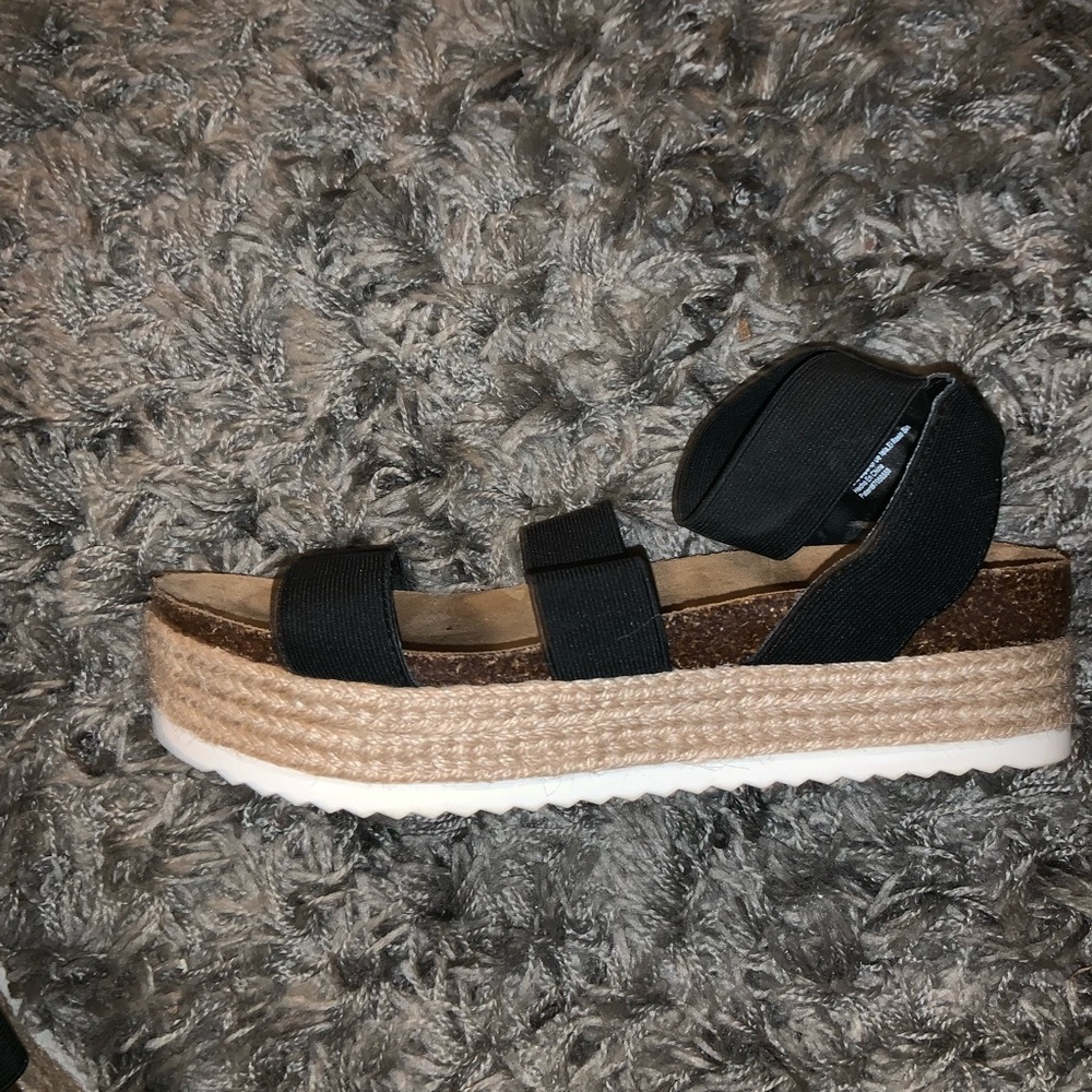Black espadrilles